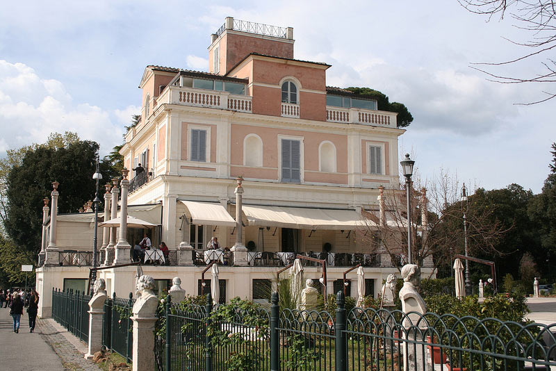 Casina Valadier Restaurant in Villa Borghese